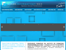 Tablet Screenshot of cours-informatique-nice.com